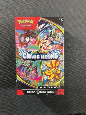 Pokemon TCG Mega Evolution: Chaos Rising Booster Bundle 6 Packs English 2025