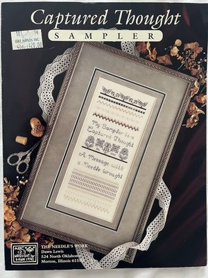 The Needle's Work Counted Cross Stitch Chart Captured Thought 1994 25 Count