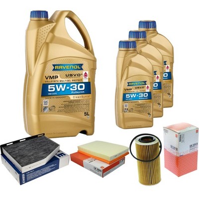 MAHLE Inspektionspaket 8L 5W-30 für Audi TT 2.0 TTS quattro 2.5 RS A3 Sportback