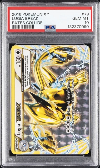 2016 POKEMON XY FATES COLLIDE #79 LUGIA BREAK PSA 10