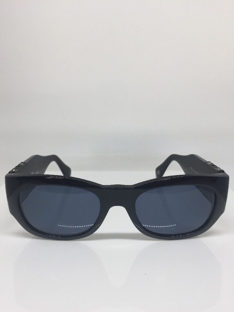 Vintage Gianni Versace M. 413/H Sunglasses C. 852 Black Medusa
