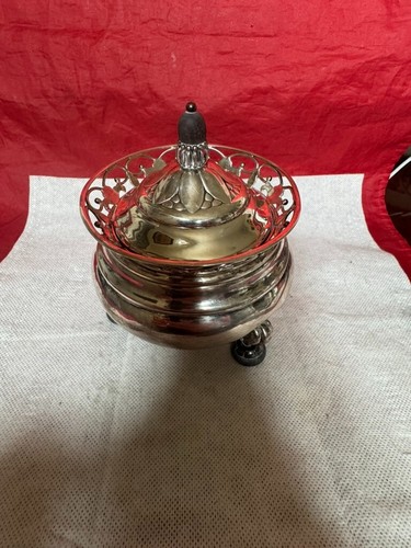 Extremely Rare 1919 Antique George Jensen Sterling Silver Sugar Bowl - Picture 11 of 11
