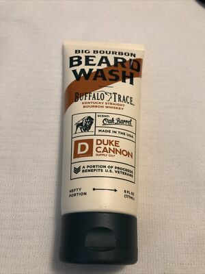 NEW - Duke Cannon BIG BOURBON Oak Barrel Beard Wash - 6 FL OZ / 177 mL