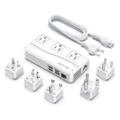 BESTEK International Power Adapter 250W, 220V to 110V Step Down Travel Voltag...