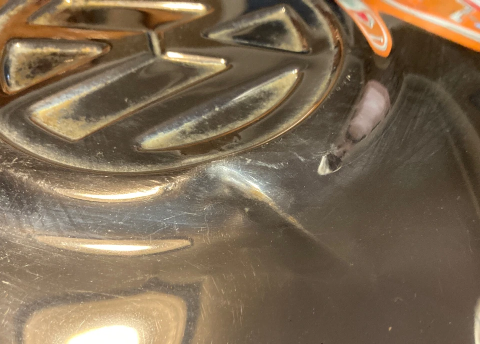  Tapacubos tapacubos para plato perro rueda Volkswagen Super Beetle cromo 1970 1971 1972 Foto 4 de 4