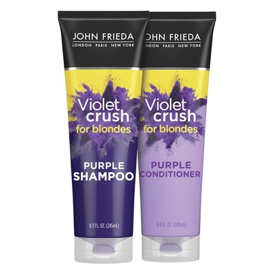 John Frieda Violet Crush Purple Shampoo and Conditioner Set - Blonde Toner Tones