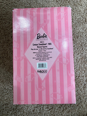 NIB Enesco Barbie Collectables Campus Sweetheart 1965 Musical Figurine 295213