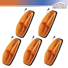 5Pcs Top Marker Light Front Cab Roof Light with 6LED Fit For Mack CH CXU Amber
