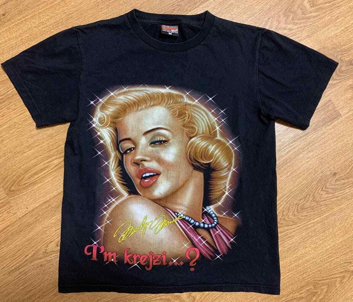 Marilyn Monroe Vintage Tee T-Shirt All Over Print Size S | eBay