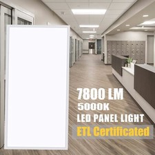 2X4FT Drop Ceiling Flat LED Light Panel,75Watt Recessed Edge-Lit Troffer Fixture