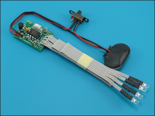 Train Lighting LED Kit Flashing Ditch Lights Rear End Model Light Headlight Set - Picture 6 of 8