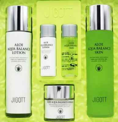 Jigott Aloe Aqua Balance 3-teiliges Spezialset? Feuchtigkeit, Ern?hrung, beru...