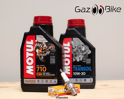 KIT ÜBERHOLUNG AM6 MINARELLI + DERBI Öle MOTUL + Zündkerze + Dichtung