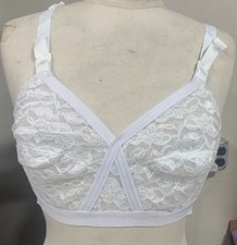 Lace lined full coverage wireless Adjustable Straps comfort hook eye Bra sale