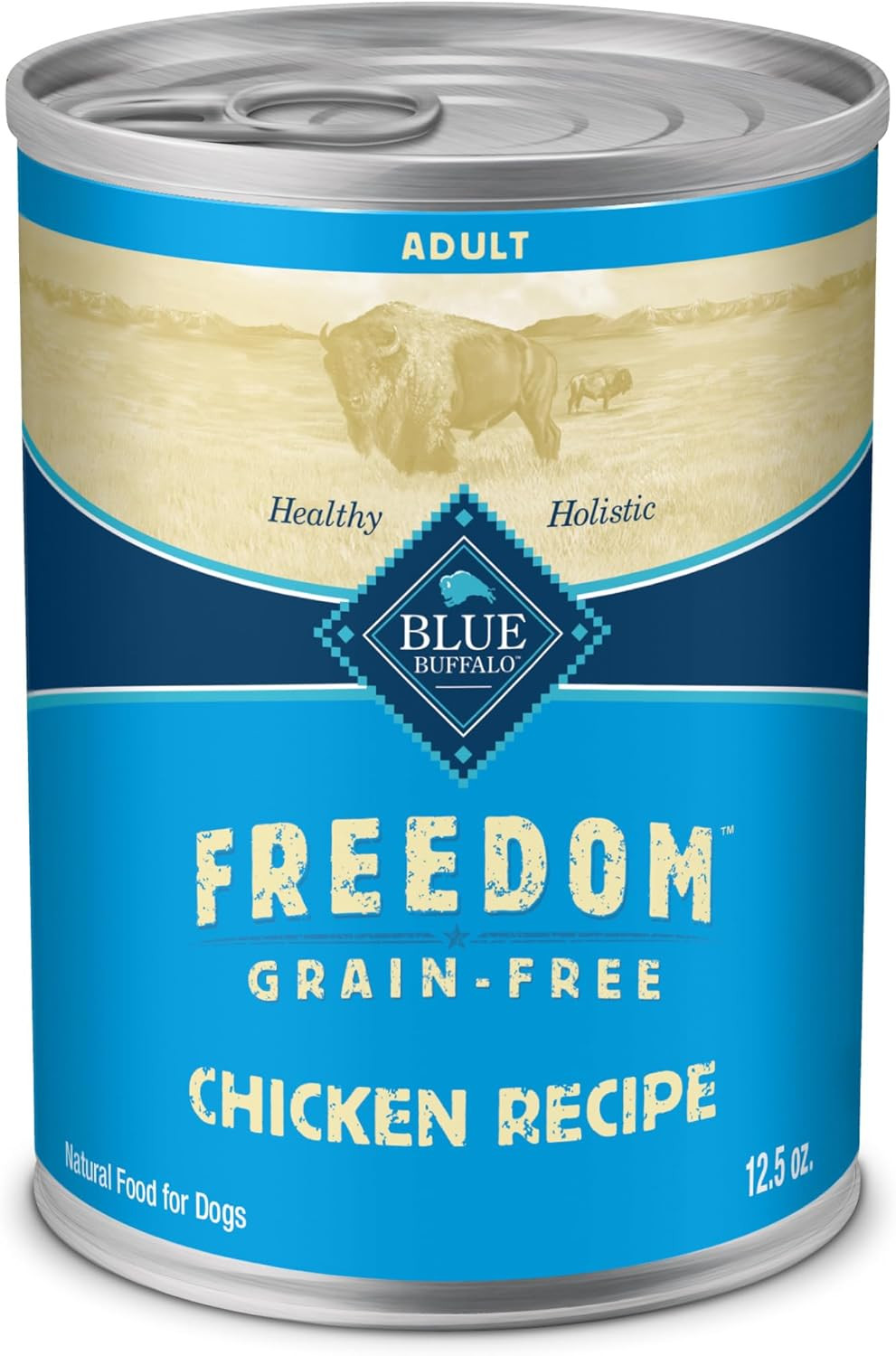 Blue Buffalo Freedom Wet Dog Food, Free of Glutens Chicken Recipe,12.5oz