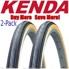 2PACK Classic KENDA K35 Gumwall 27x1-1/4" Road Bike Tires 27" Pair 32-630 ISO