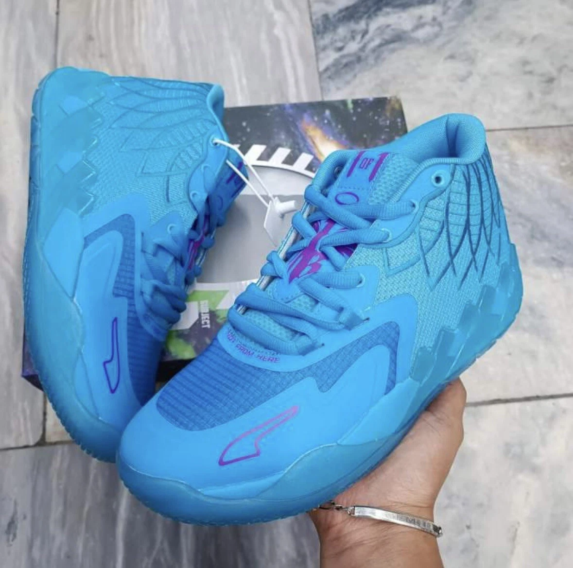Lamelo ball blue shoes Clearance