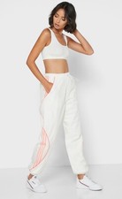 Adidas Originals 3 Stripe Track Pants Women's Size Medium FM1933 Off White