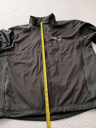 Antigua XL Men's Gray NFL New England Patriots Lined Windbreaker Jacket Full Zip - Picture 13 of 19