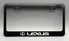 LEXUS LICENSE PLATE FRAME  with Laser Engraved on Black color Coated Aluminum 