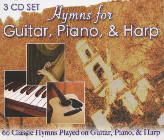 Hymns For Guitar Piano Harp 3-Disc Set MUSIC AUDIO CD inspirational instrumental