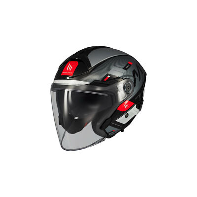 Jethelm MT HELMETS COSMO SV SILENCE B2 schwarz/weiß glänzend