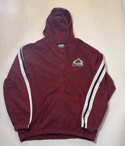 Herren Pro Standard burgunderrot Colorado Avalanche klassischer Chenille Hoodie mit durchgehendem Reißverschluss