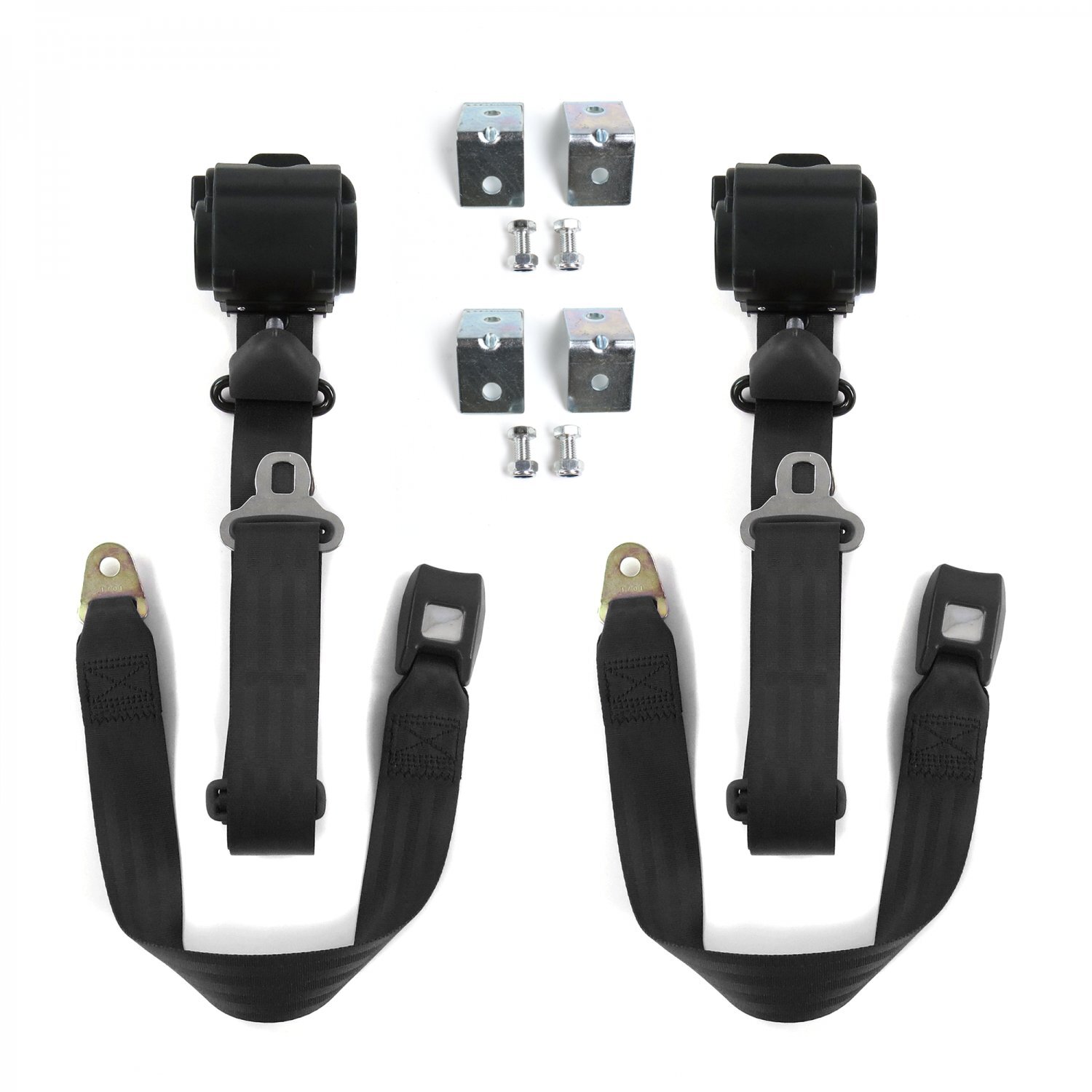 Chevy Truck 1947 - 1954 Standard 3pt BK Seat Kit w/Brackets-2 Belts