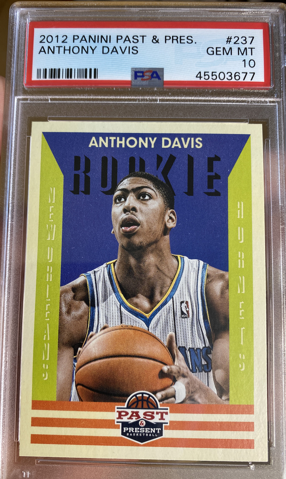 2012-13 Panini Past & Present Rookie Anthony Davis #237 PSA 10 All Star Lakers