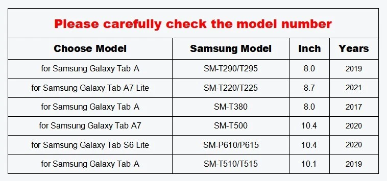For Samsung Galaxy Tab A 8.0"/A7 Lite 8.7" Kids Shockproof EVA Stand Tablet Case - Image 2 of 4