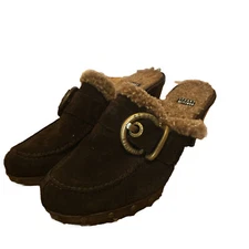 Stuart Weitzman suede clogs Size 6.5