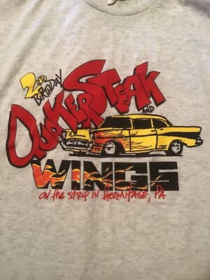 Quaker Steak And & Lube Wings T-shirt Sz L Hermitage Up On