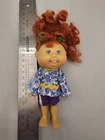 Mattel VTG Cabbage Patch Kids Mini Doll Vinyl Body 2006 Red Curly Hair Flower