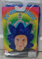 CARNEVALE PARRUCCA RICCIA BLU