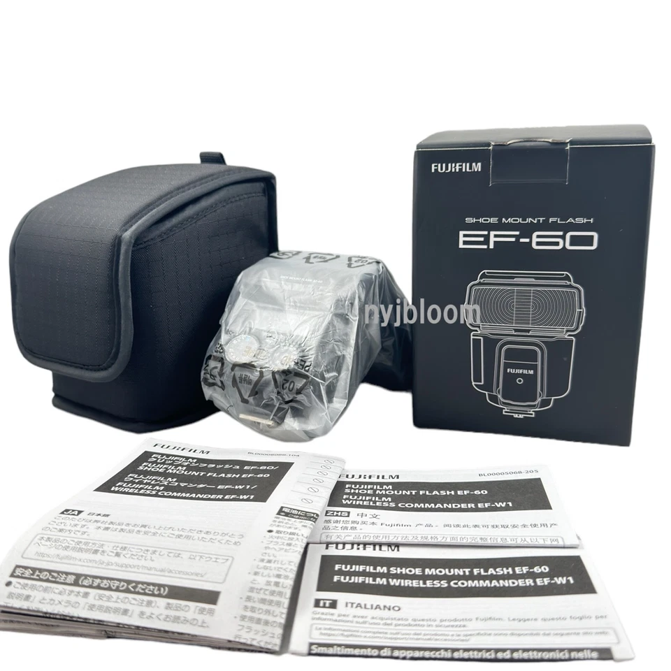 New FUJIFILM EF-60 Shoe Mount Flash GuideNo. 196.85'/60m at ISO100 Clip-On Flash - Image 2 of 4