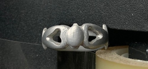 Bague Alliance Aluminium Ancienne - Art Du Poilu, Taille 60, Bijou Historique