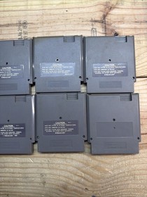 NES Game Lot Top Gun Astyanax Base Wars Tennis Pro Am Untested