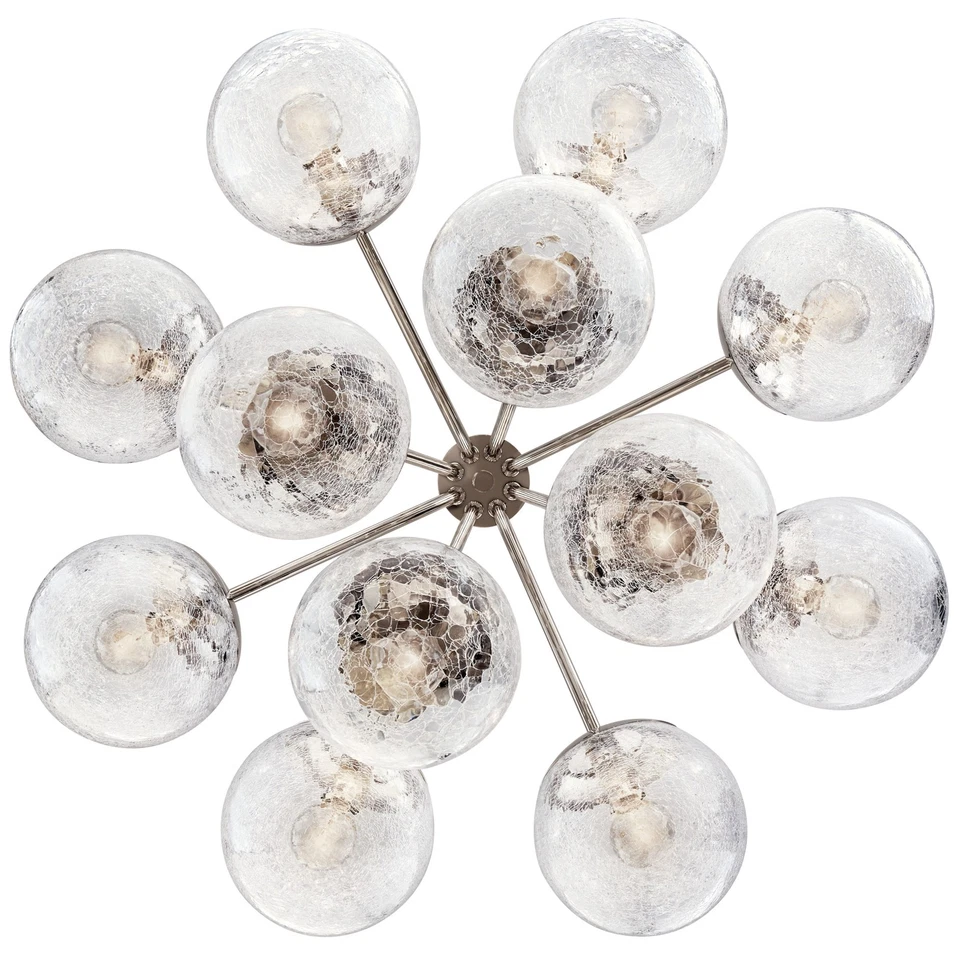 Lámpara de araña Kichler 52701 Silvarious 12 luces 30"W - bronce Foto 3 de 4