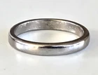 Vintage Silver Tone Band Ring Size 8  Non Sterling