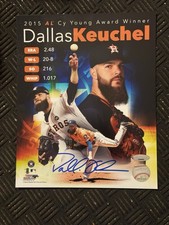 Dallas Keuchel Signed 8x10 Houston Astros TRISTAR Holo 2015 Cy Young Collage