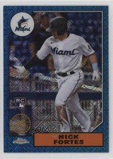 2022 Series 2 1987 Topps Chrome Silver Pack Mojo Blue Refractor Nick Fortes 2g8