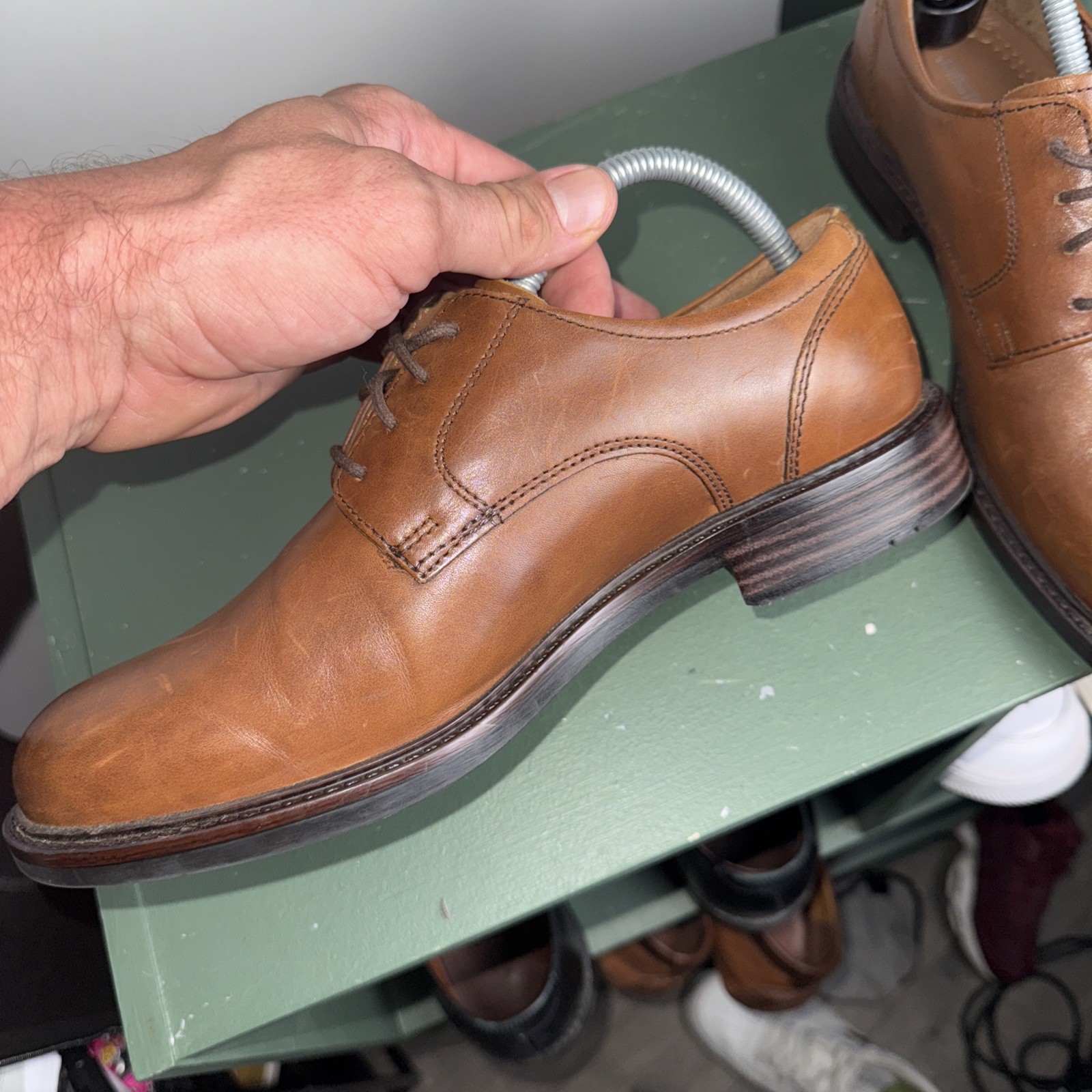 SAOLA Scarpe eleganti Oxford Johnston Murphy Tabor punta liscia marrone scuro 20 3360 uomo 8 5 M