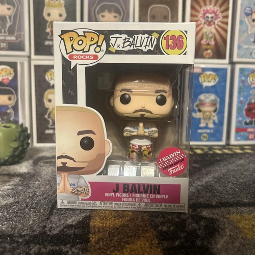Funko Pop Rocks  J Balvin 136 Limited Edition Figure Reggaeton PR Colombia NEW