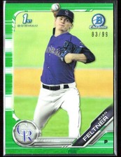 Ryan Feltner 2019 1st Bowman Chrome Prospects Green Refractor /99 #BCP-229