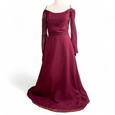 Title: Mori Lee Burgundy Formal Gown Size 11/12 Chiffon Evening Prom Dress