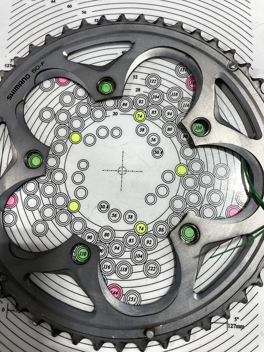 Shimano 50⁄34T Chainring Set 110 BCD 5-Arm Silver Road Bike 9