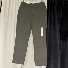 A New Day Dress Pants Womens Size 8 R Green Elastizado Stretch Skinny Ankle
