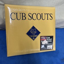 Official Cub Scout Scrapbook New Sealed Yellow Canvas BSA Boy Scouts Of America