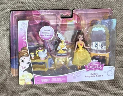 Disney Princess Belle's Fairy Tale Scene Polly Pocket Belles Furniture & Friends