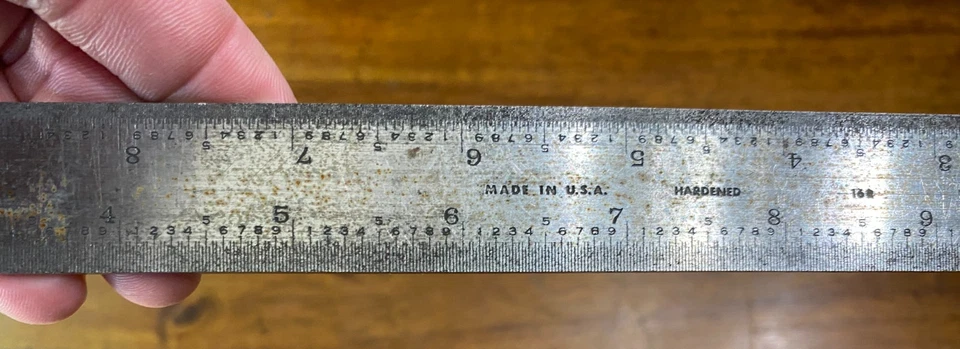 PEC 7112 12" COMBINATION SQUARE SET 4 Piece Made in the USA - Image 3 of 4